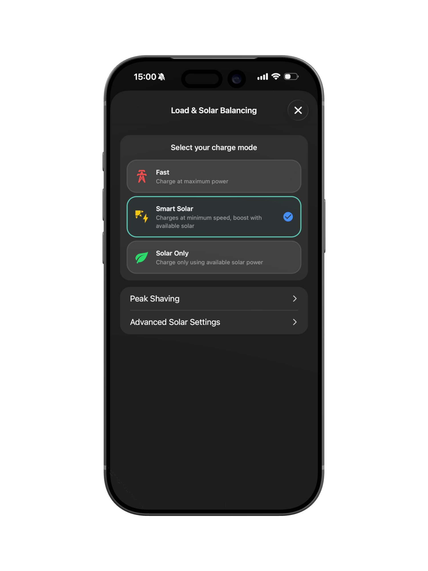 Volt Time app, smart solar