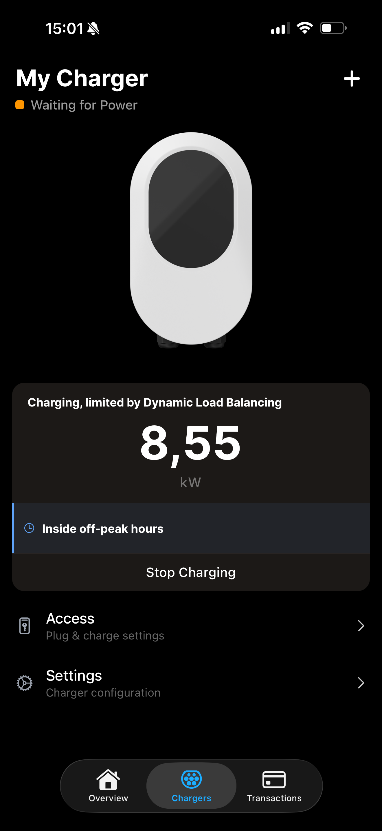 See your charger.